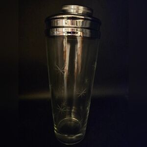 Elegant Black and Silver Cocktail‎ Shaker